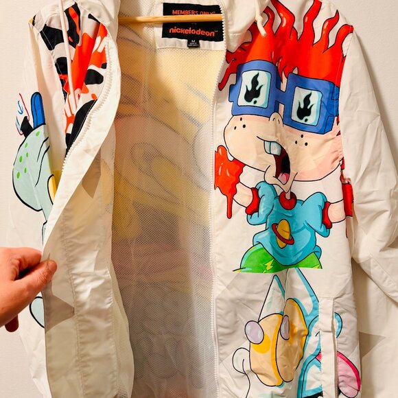 Members Only x Nickelodeon Windbreaker Men’s M — Spongebob Rugrats Arnold - Picture 2 of 6